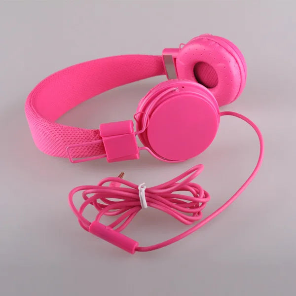 Wholesale Cute Headphones with Microphone For Kids Dj Headband Earphone For Phone Support Music Headsets Fone De Ouvido Dropship