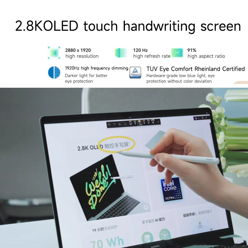 2025 HUAWEI MateBook 14 Widows/Linux Ultra 7 155H/Ultra 5 125H 16GB/32GB 512GB/1TB 14.2-inch 120Hz 2.8k OLED Notebook