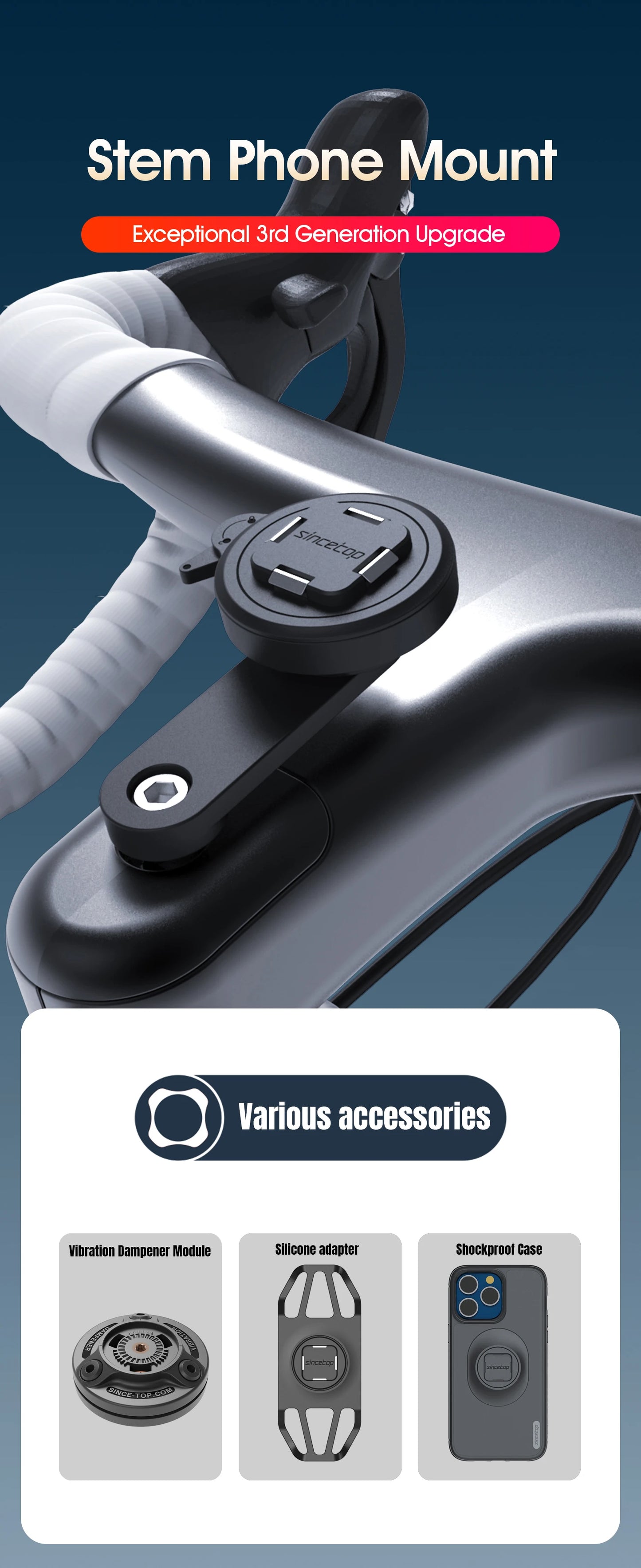 Aluminium phone holder For Bicycle accesories.bike /Motorcycle accessories Stand for cell phone For iphone 15 promax/xiaomi