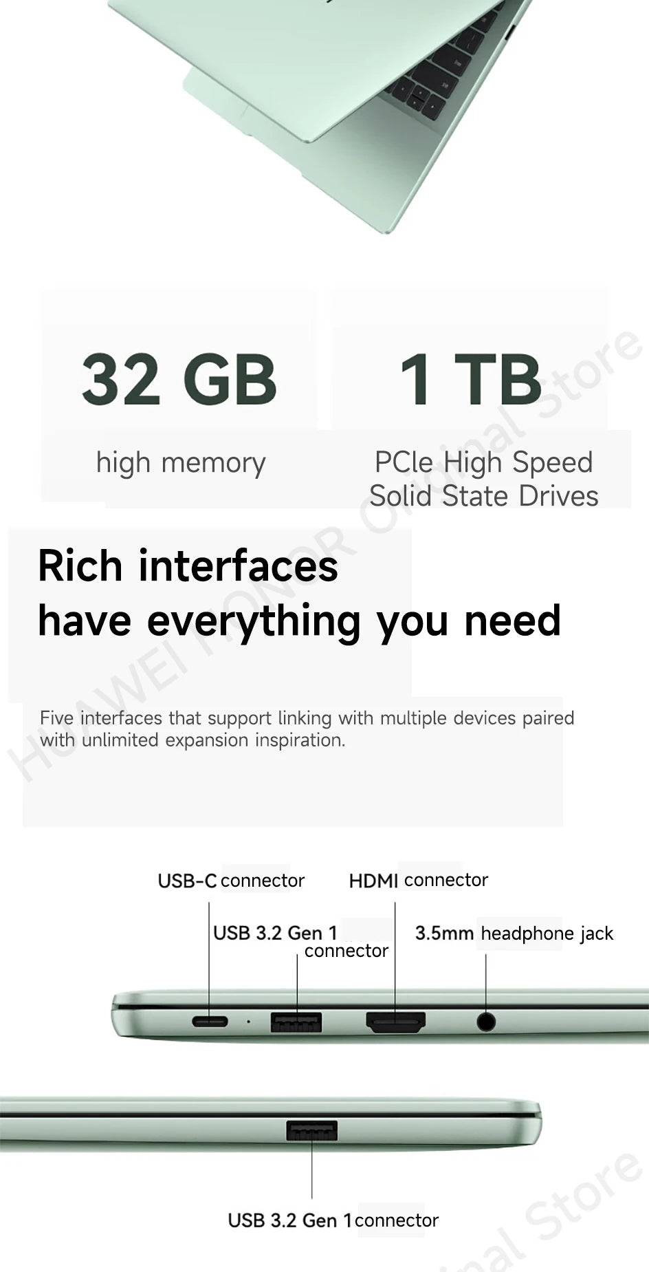 2025 HUAWEI MateBook 14 Widows/Linux Ultra 7 155H/Ultra 5 125H 16GB/32GB 512GB/1TB 14.2-inch 120Hz 2.8k OLED Notebook