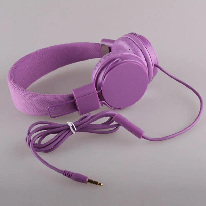 Wholesale Cute Headphones with Microphone For Kids Dj Headband Earphone For Phone Support Music Headsets Fone De Ouvido Dropship