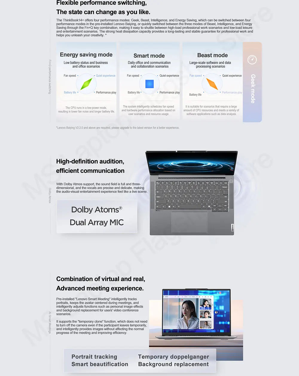 【HOT】Lenovo ThinkBook 14+ AI 7 H 350/860M-8845/780M 32G+1T 14.5‘’ 3K 120Hz Refresh rate