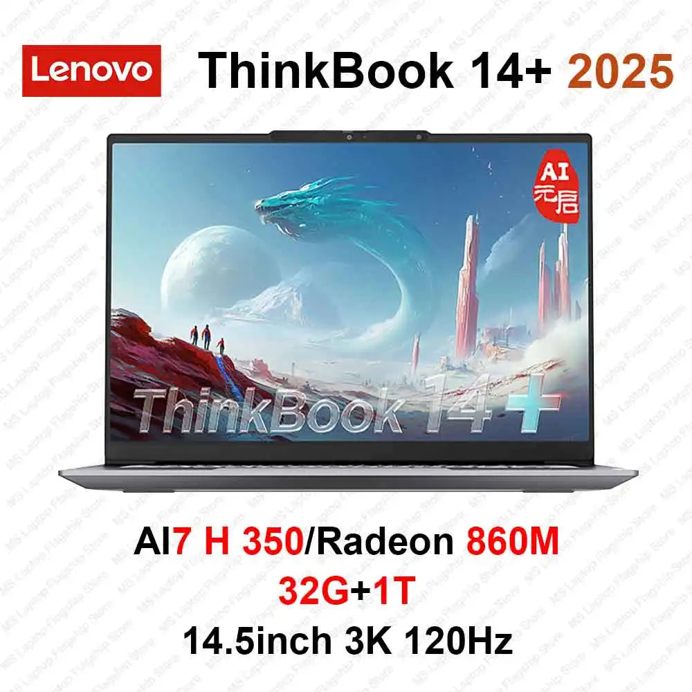 【HOT】Lenovo ThinkBook 14+ AI 7 H 350/860M-8845/780M 32G+1T 14.5‘’ 3K 120Hz Refresh rate