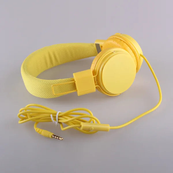 Wholesale Cute Headphones with Microphone For Kids Dj Headband Earphone For Phone Support Music Headsets Fone De Ouvido Dropship