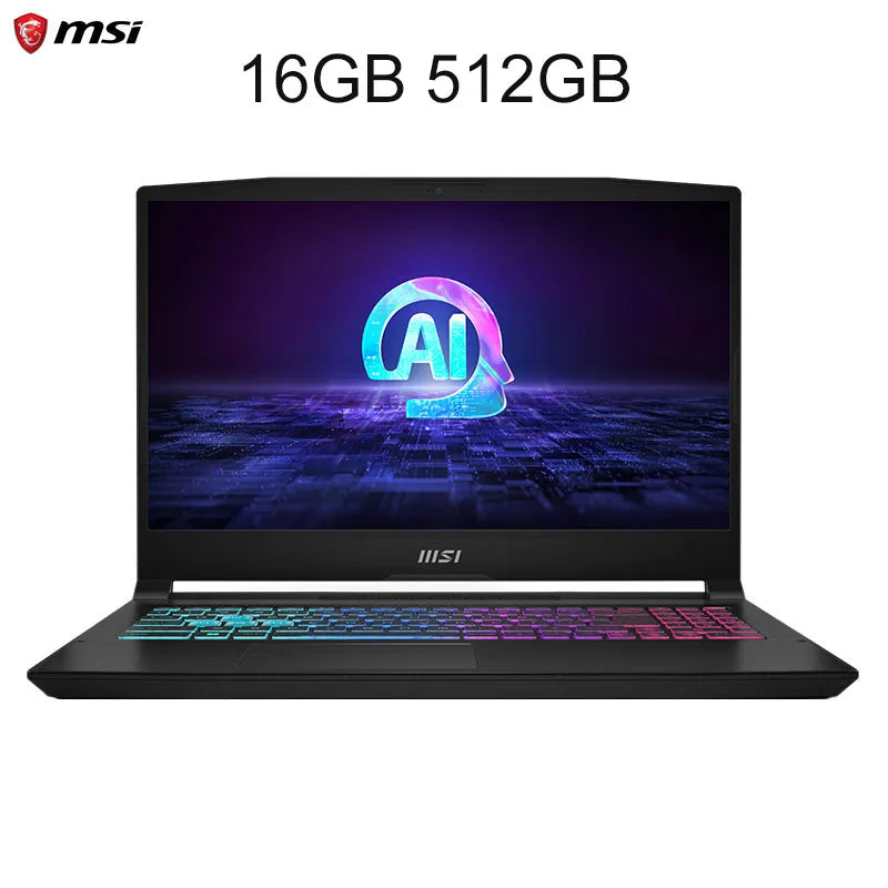 2024 MSI Katana A15 AI Laptop 15.6 Inch 2.5K QHD 165Hz IPS Screen Notebook AMD Ryzen R7-8845HS 32GB 1TB RTX4060 Gaming Computer