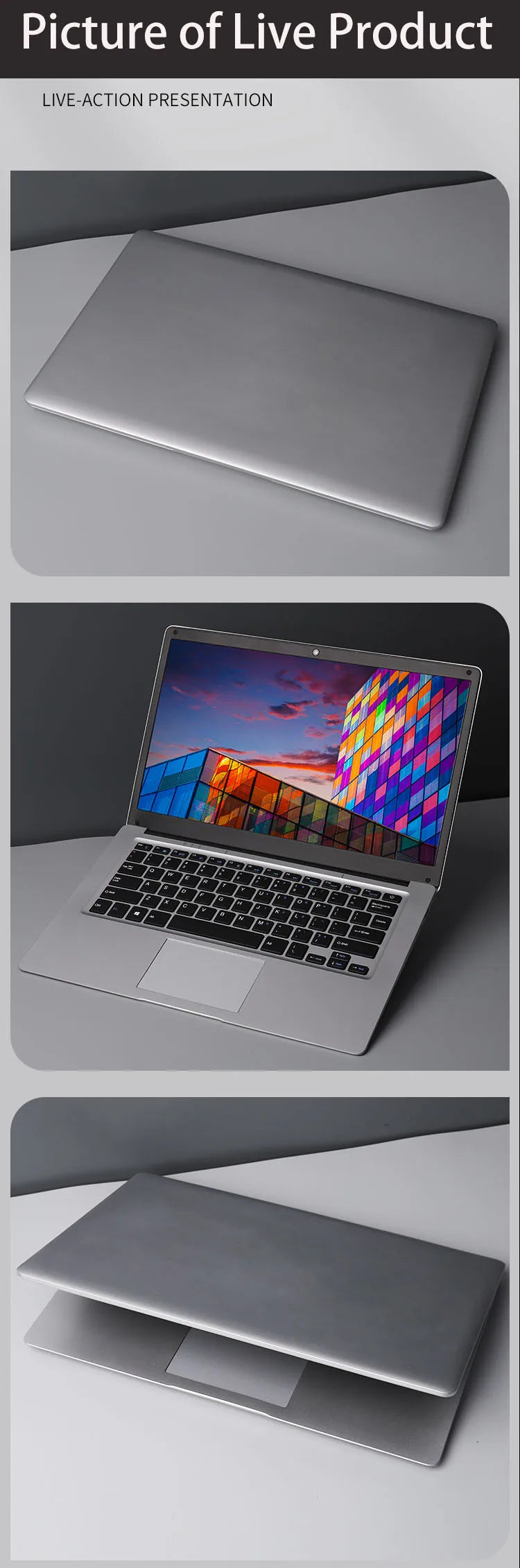 2024 Cheap 14 Inch Ultra Thin Students Laptop Quad Core Windows 10 Notebook Laptops  WiFi Bluetooth for Russian & Korea