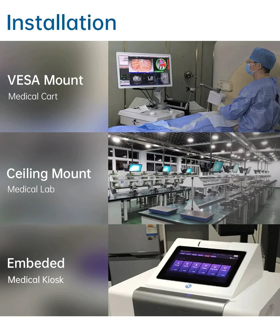 15.6/17.3/18.5 Inch All In One Touch Panel Industrial Pc Android 11 Window 10 Hdmi Wall Mount Touchscreen Waterproof Monitor