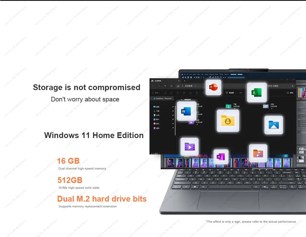 Lenovo NEW 2025 XiaoXin 15 AMD R7 8745HS 780M 16G+512G 15" 2.5K 165Hz OLED Screen