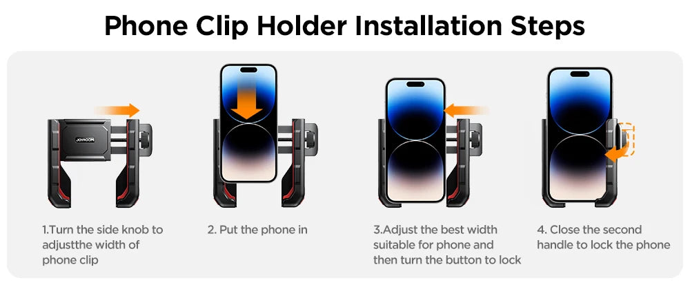 Joyroom Universal Motorcycle Phone Holder Half Enclosure Design Bike Bicycle Phone Mount Quick Lock For iPhone 4.7"-7" Phones