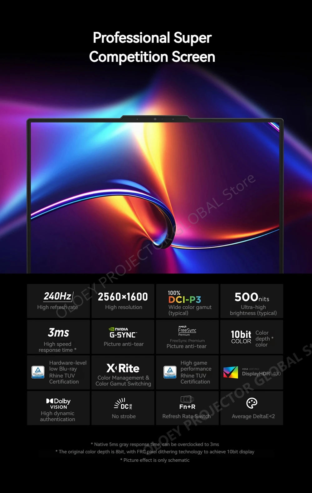 Lenovo LEGION R9000P 2025 AMD R9 8945HX Geforce RTX5060 8GB 32GB RAM 1TB SSD 16" 2.5K 240Hz Screen