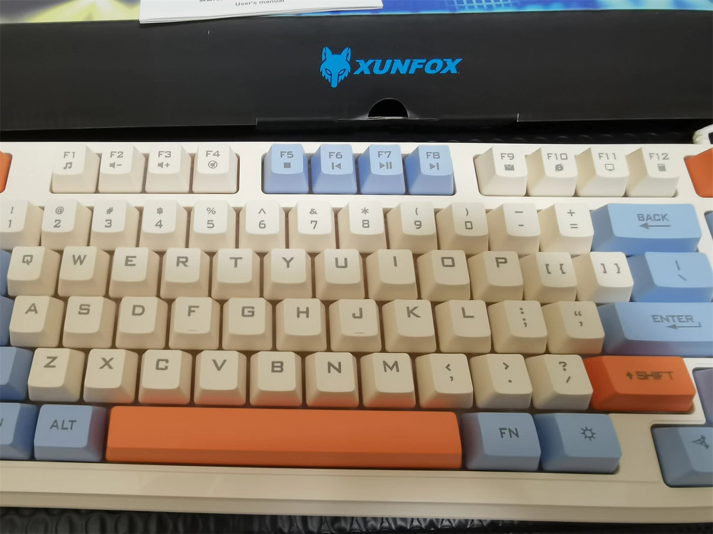 Keyboard 94 Keys 90% Layout Spanish Russian Korean Arabic Keyboard USB Wired RGB Light Volume Knob Ergonomics Gaming Office K82