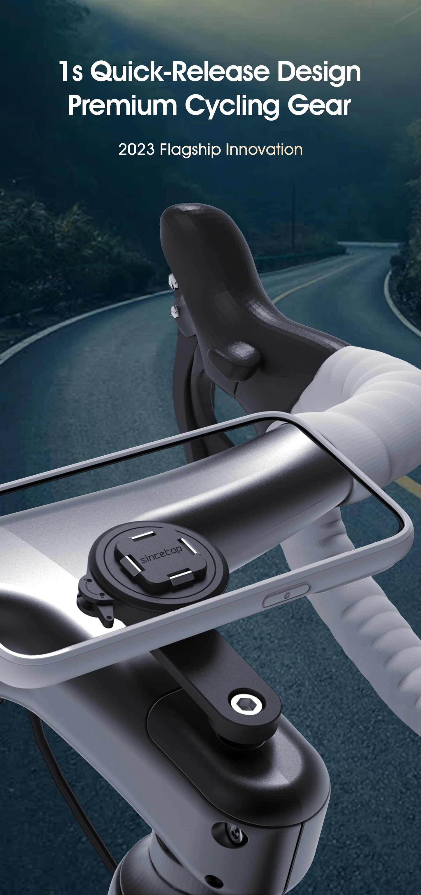 Aluminium phone holder For Bicycle accesories.bike /Motorcycle accessories Stand for cell phone For iphone 15 promax/xiaomi