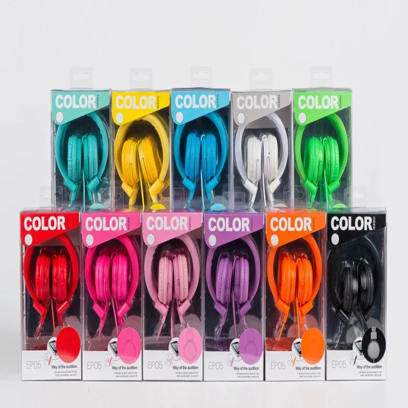 Wholesale Cute Headphones with Microphone For Kids Dj Headband Earphone For Phone Support Music Headsets Fone De Ouvido Dropship