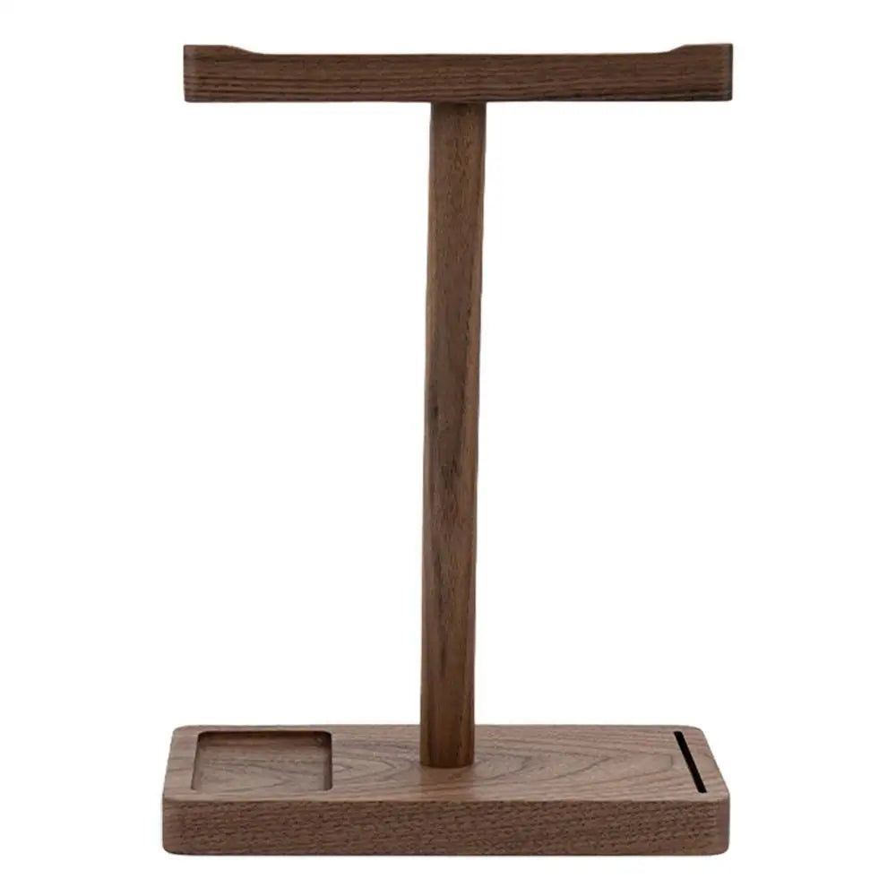Walnut Headphone Holder Black Walnut Headphone Hanger Wood Headphone Holder Game Headphone Stand Desk