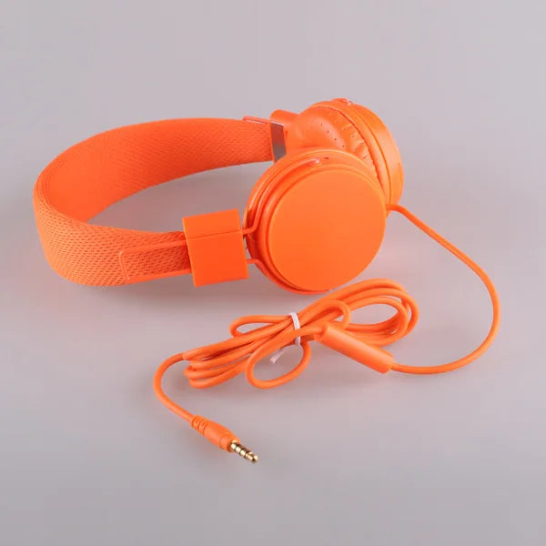 Wholesale Cute Headphones with Microphone For Kids Dj Headband Earphone For Phone Support Music Headsets Fone De Ouvido Dropship