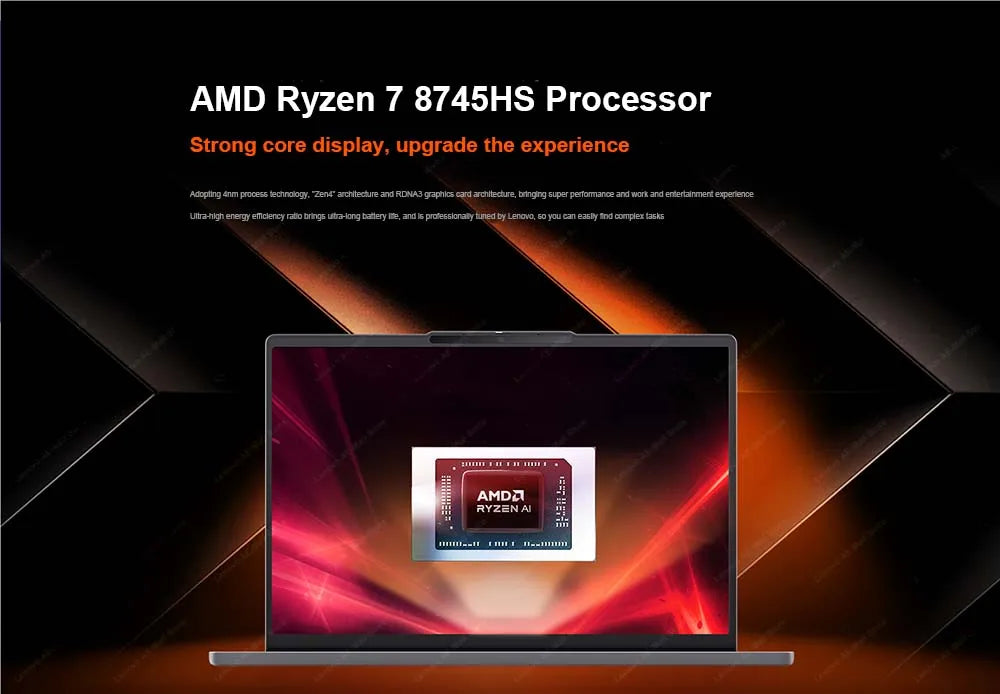 Lenovo NEW 2025 XiaoXin 15 AMD R7 8745HS 780M 16G+512G 15" 2.5K 165Hz OLED Screen