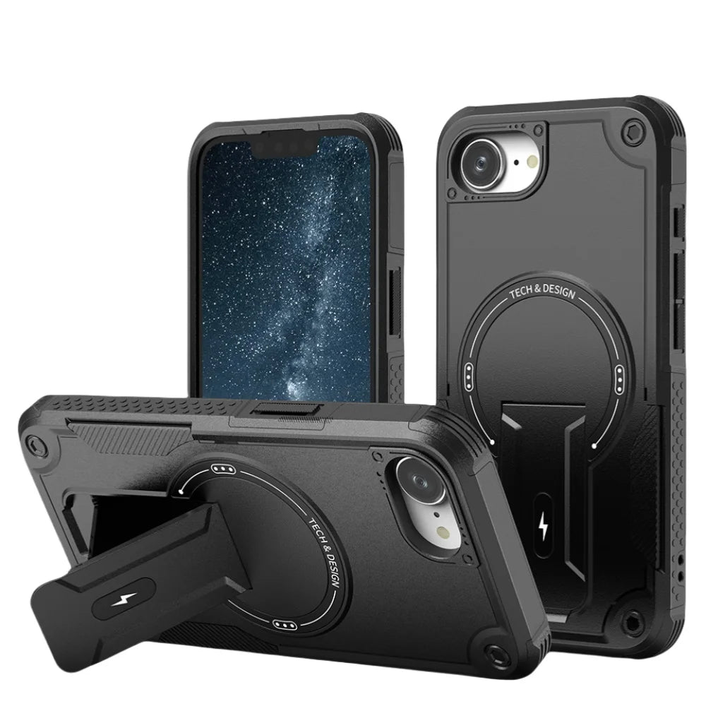 Armor Case for Iphone 16e Iphone16e 17 16 pro max 17 air 15 14 plus 12 13 pro Shockproof Mobile Phone Accessories Stand Cases