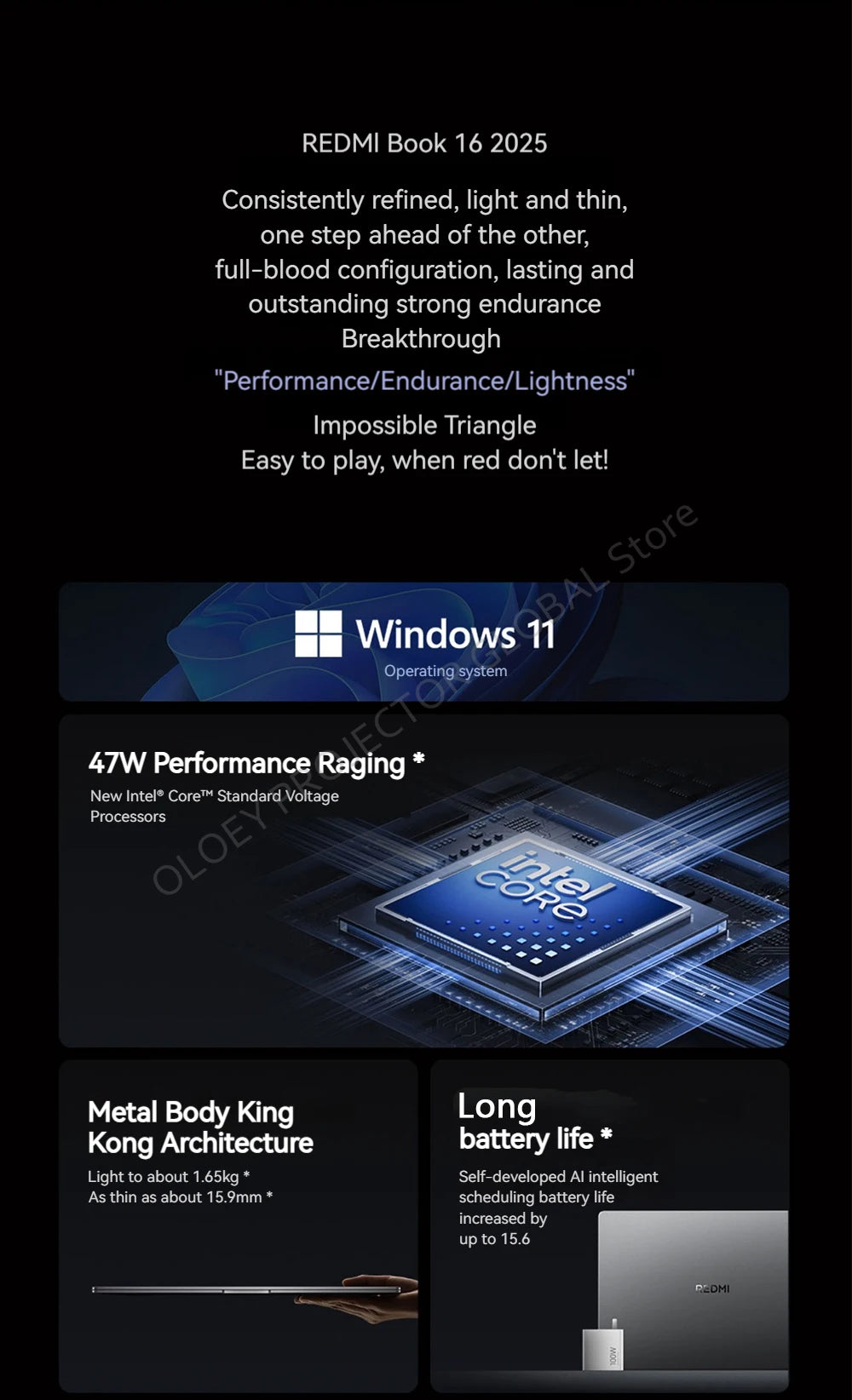 REDMI BOOK 16 2025 intel Core 5 210H Processor 16/32GB RAM 512G/1TB SSD 16inch FHD 60Hz Screen