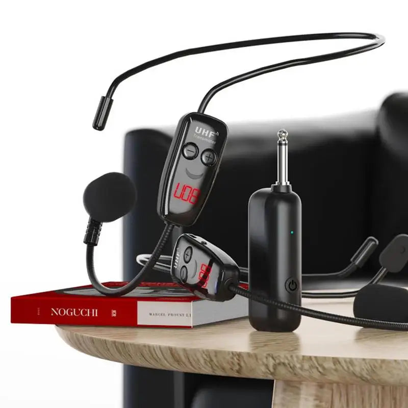 Head-wear UHF Wireless Microphone Headset Rechargeable Head-wear Wireless Microphone For Voice Amplifying In Conference Teaching