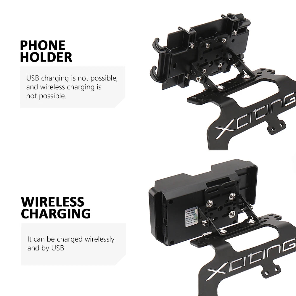 For Kymco Xciting S 400 XCITING S400 New Motorcycle Accessories Phone Holder GPS Mount Navigation Bracket With Logo