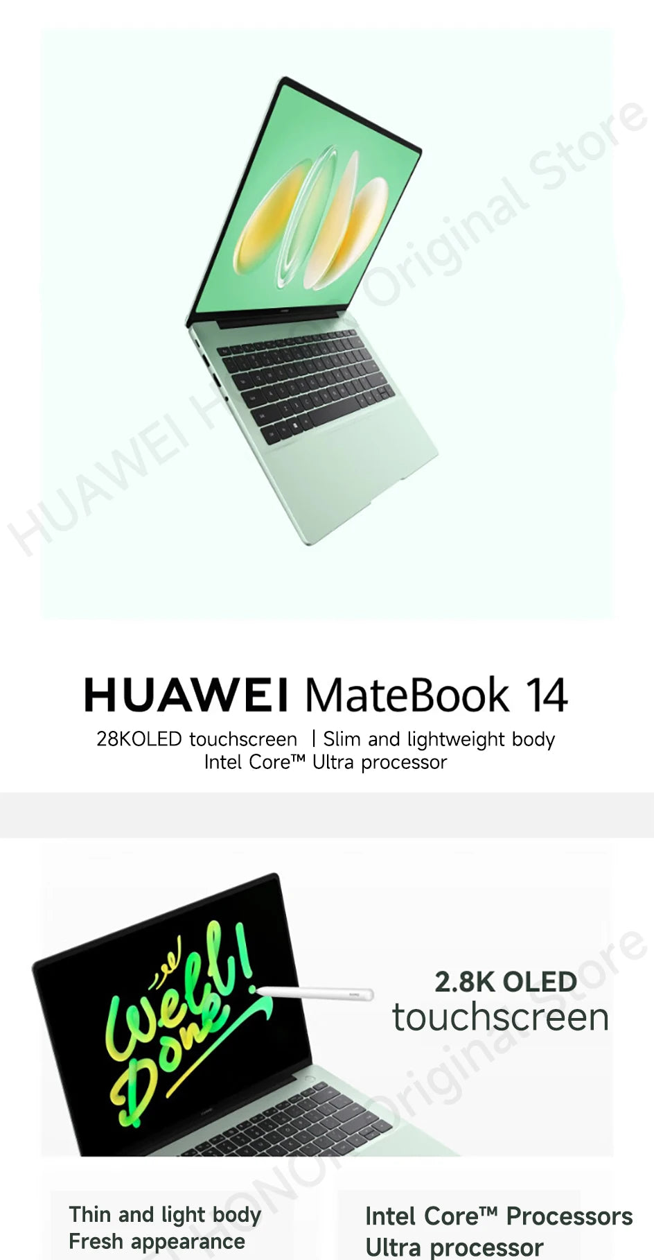 2025 HUAWEI MateBook 14 Widows/Linux Ultra 7 155H/Ultra 5 125H 16GB/32GB 512GB/1TB 14.2-inch 120Hz 2.8k OLED Notebook