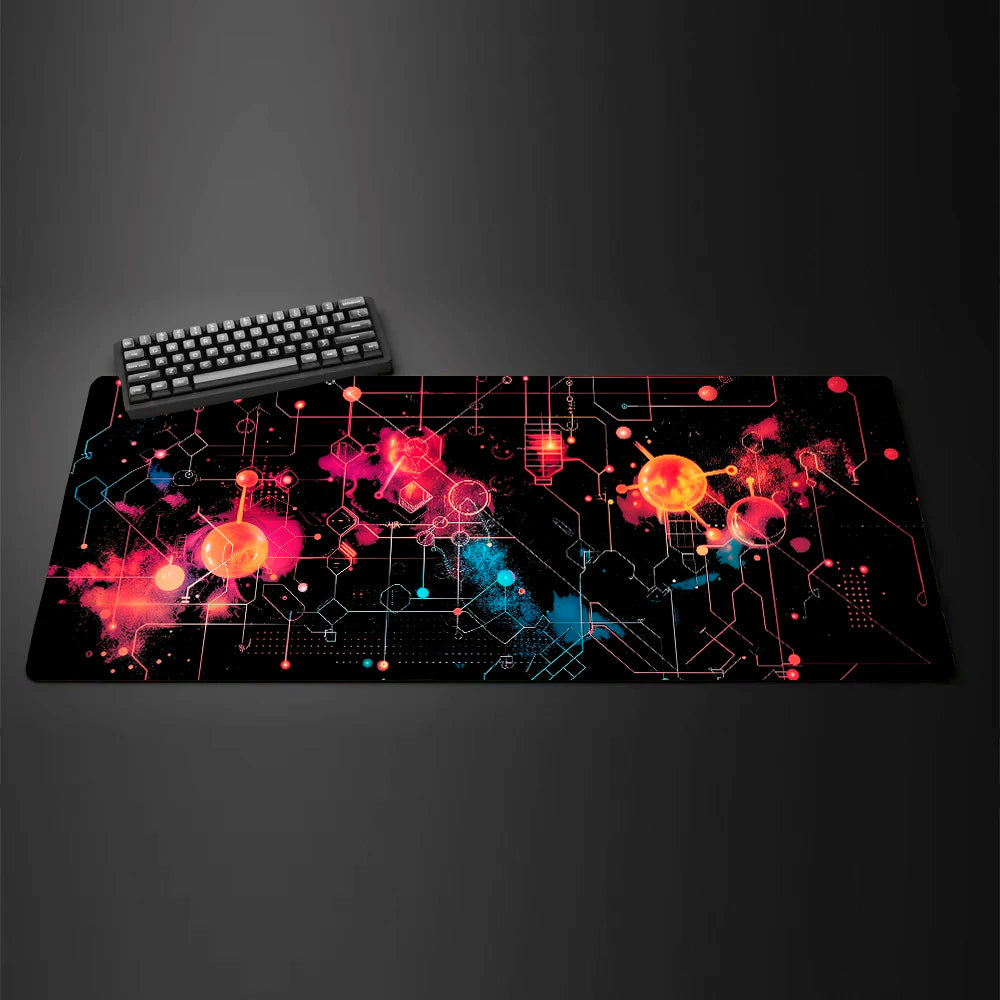 XXL Textured Anime Lines Mouse Pad Art Office Mat Large Computer Game Home Desk Pads Anti-Slip Gaming Keyboard Long Table Mats