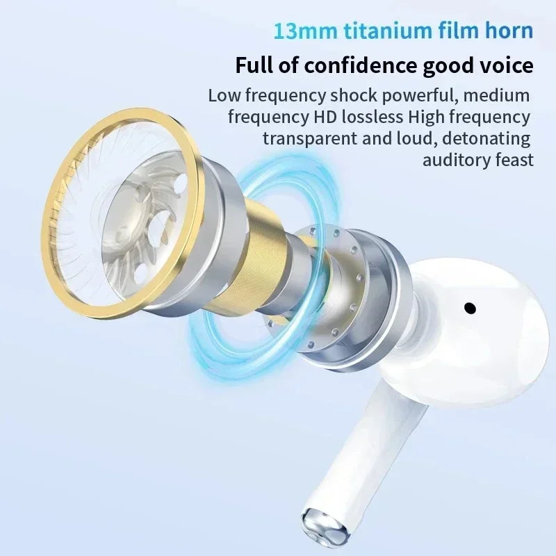 Air Pro True Wireless Bluetooth Earphones Headphones Bin Lanyard HiFi Sound Low Latency Noise Reduction Earbuds for IOS Android