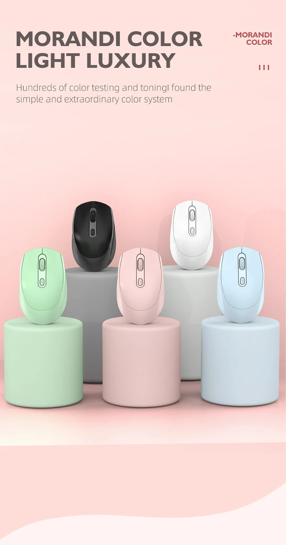 Wireless Silent Mouse Suitable For Business Office Esports Games Bluetooth 5.2 2.4G Dual Mode Mice Ergonomics Rechargeable Mouse