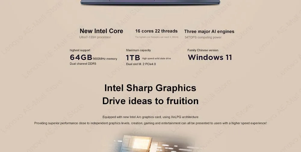 Lenovo ThinkPad E16 2024 U7 155H/U5 125H 32F+1T 16-inch 2.5K Screen