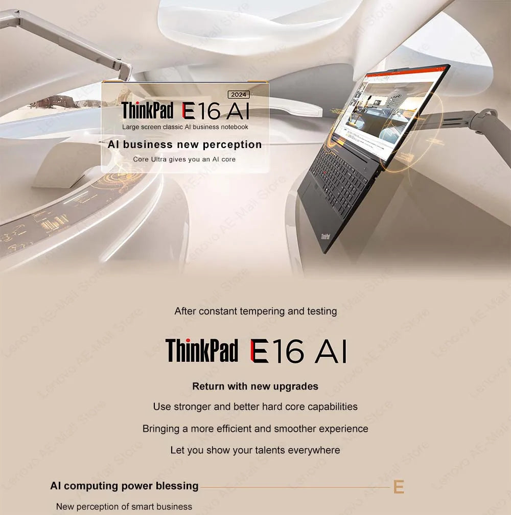 Lenovo ThinkPad E16 2024 U7 155H/U5 125H 32F+1T 16-inch 2.5K Screen